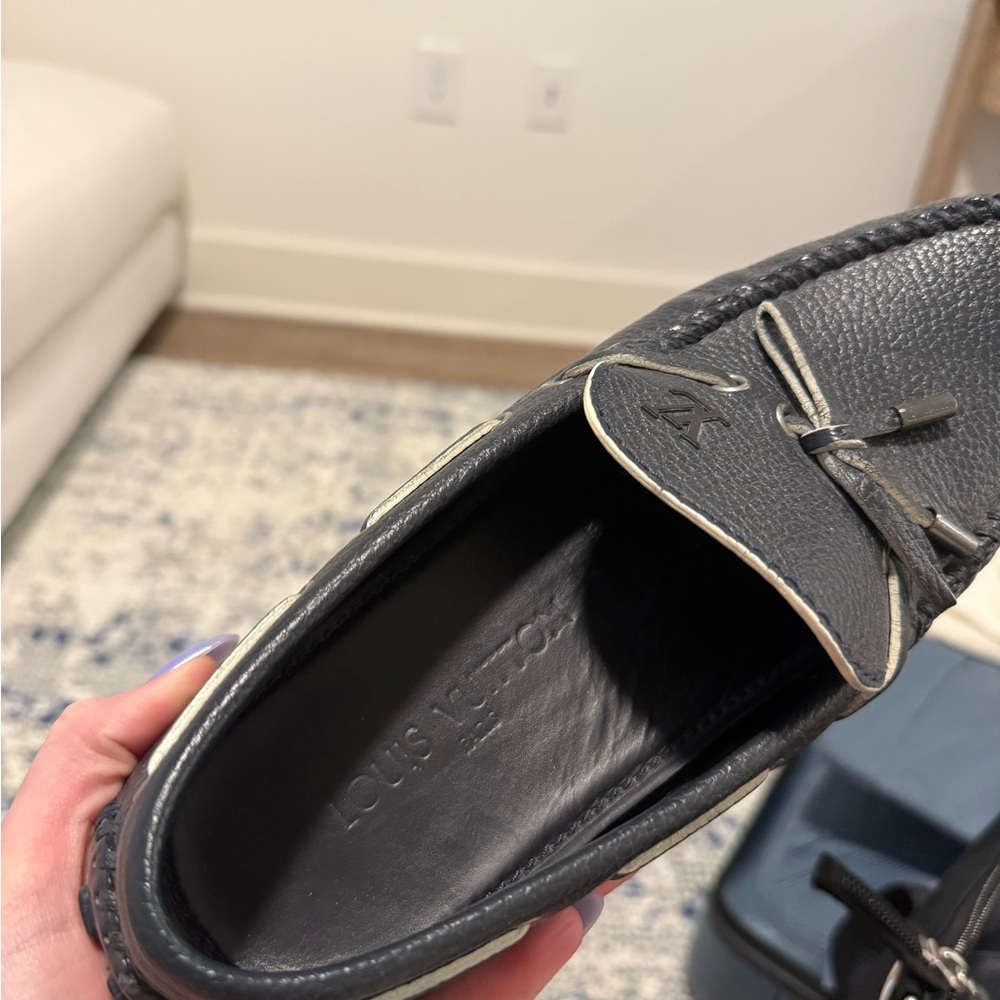 Louis Vuitton Men Loafers Mens Size 10 - Navy - Used - Picture 3 of 7
